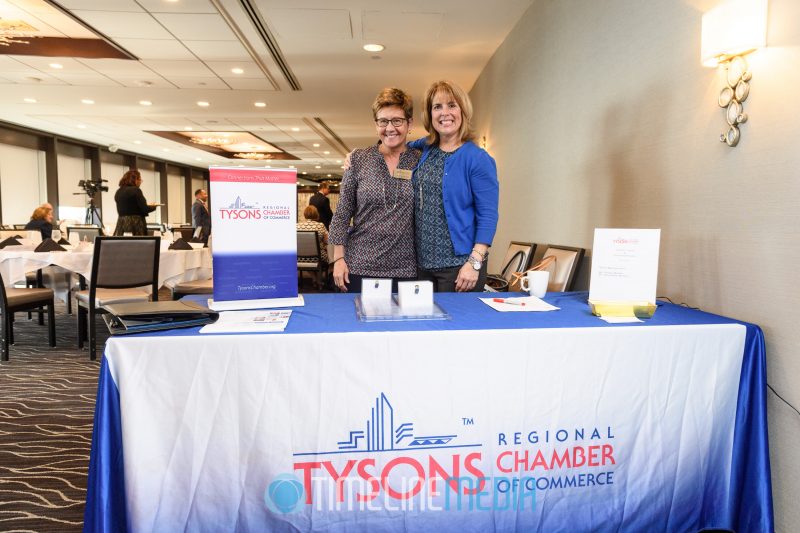 Peg McDermott and Kathy Swaak from the Tysons Chamber ©TimeLine Media