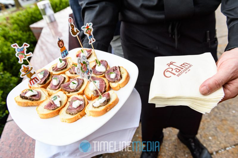 The Palm Restaurant appetizers at a Tysons Partnership reception ©TimeLine Media