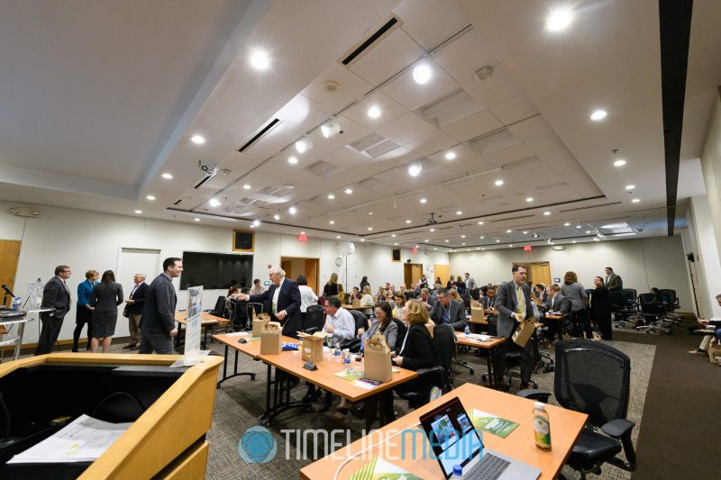 Networking prior to a Lunch and Learn by the Tysons Partnership ©TimeLine Media