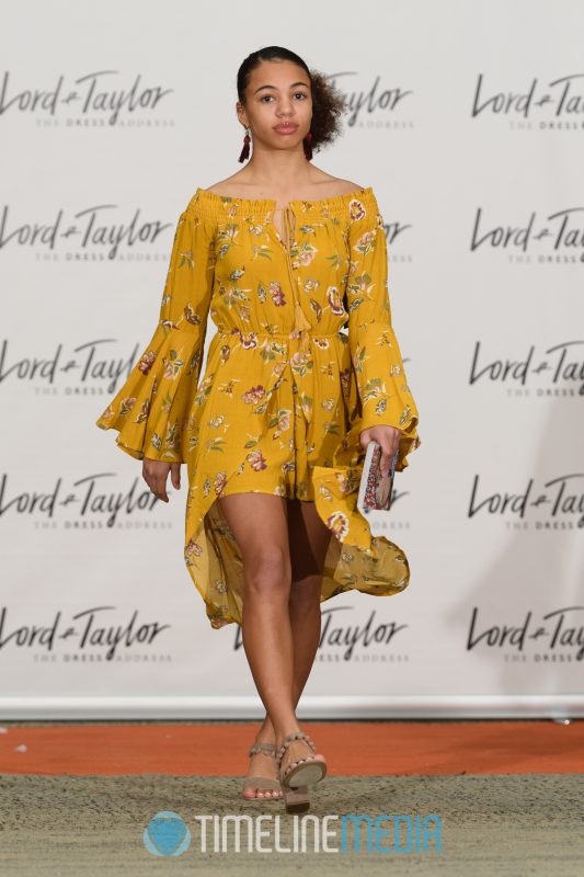 Models on the runway at a Lord and Taylor Spring Fashion show at Tysons Corner Center