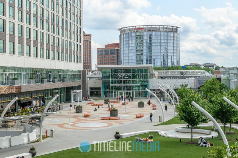 Afternoon view of the Plaza at Tysons Corner Center