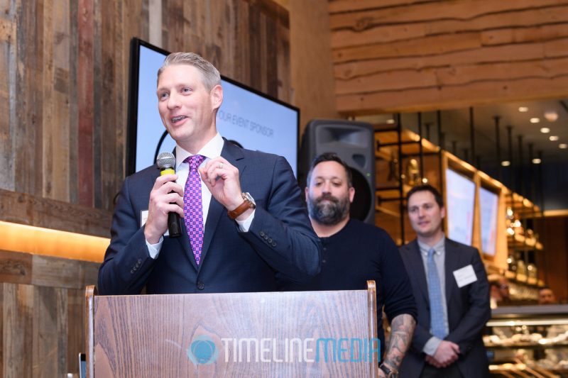 Rich Dinning of Brookfield Properties - Tysons Galleria speaking at the Tysons Partnership ©TimeLine Media