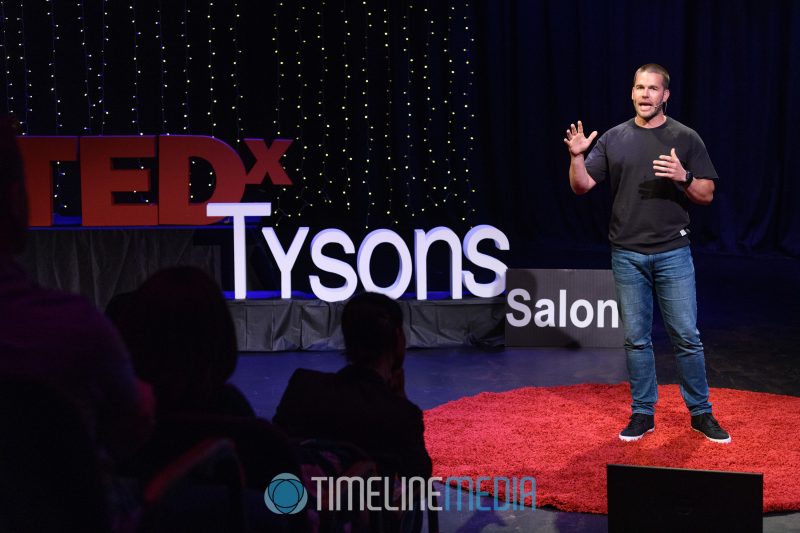 Greg Vetter speaking at a TEDx salon event in Tysons, VA ©TimeLine Media