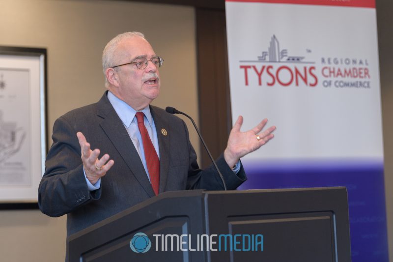 Congressman Gerry Connolly speaking at the 2017 Board Installation of the Tysons Chamber ©TimeLine Media