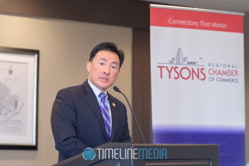 Delegate Mark Keam speaking at the 2017 Board Installation of the Tysons Chamber ©TimeLine Media