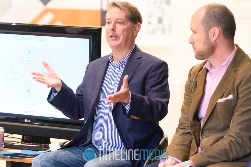 Andrew Clark leading the Charity to Change panel discussion ©TimeLine Media