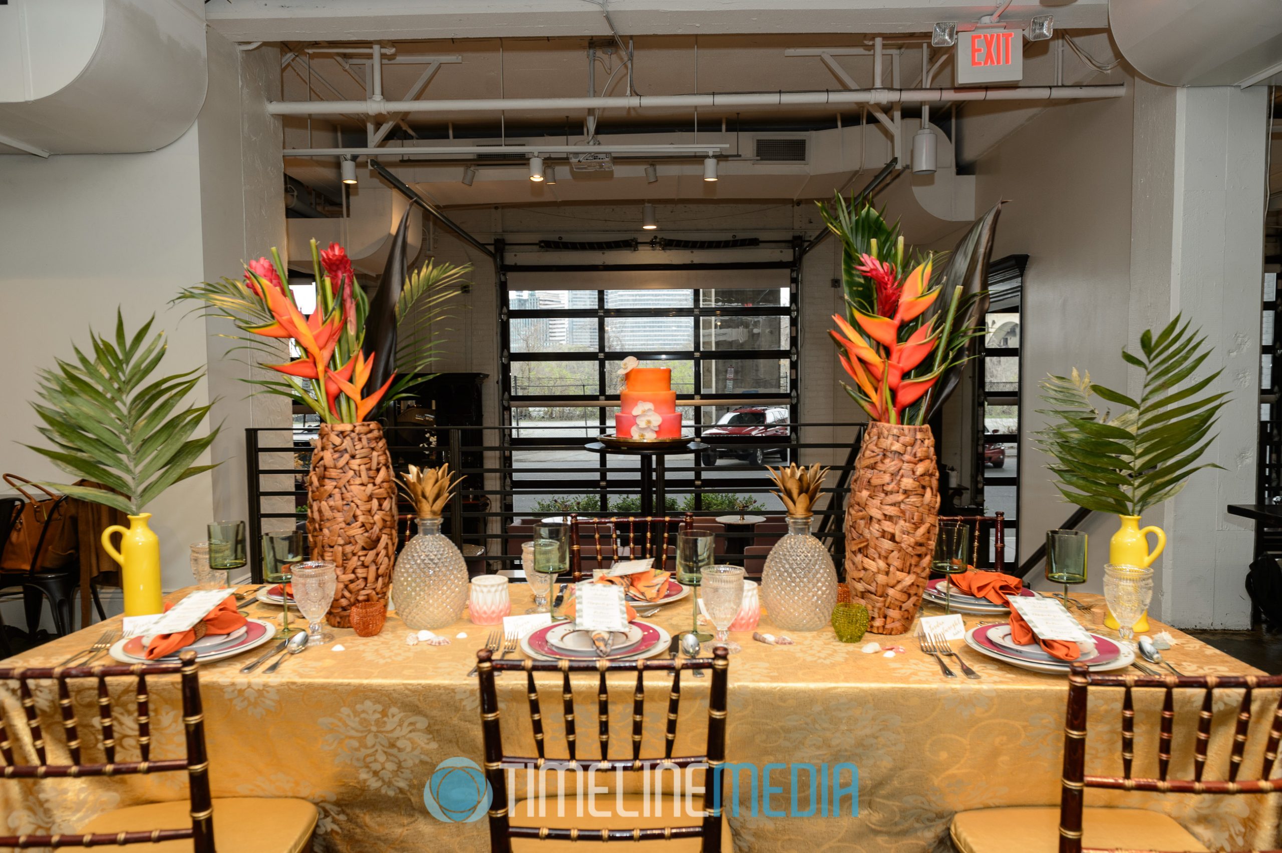 Reception table - Andrew Roby styled shoot ©TimeLine Media