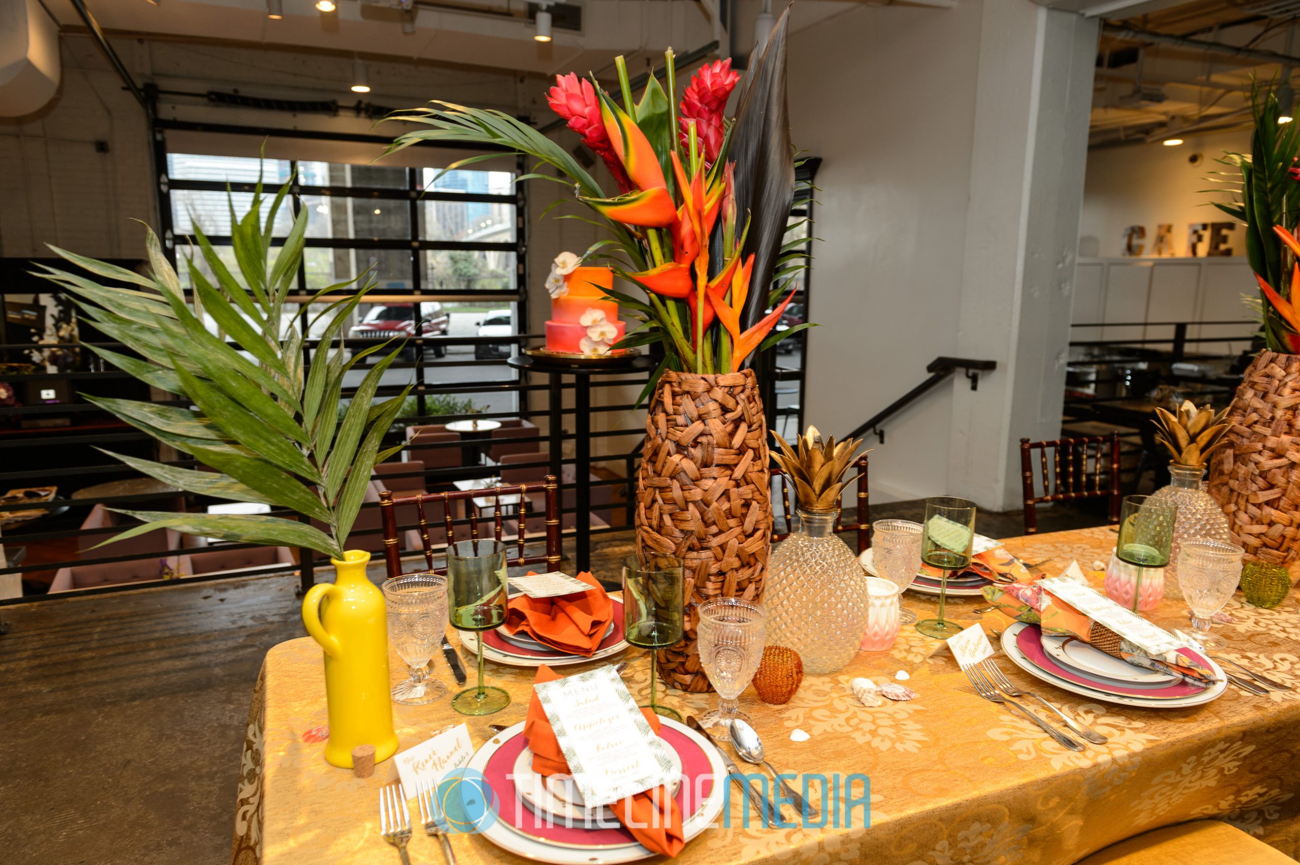 Reception table - Andrew Roby Events style shoot ©TimeLine Media