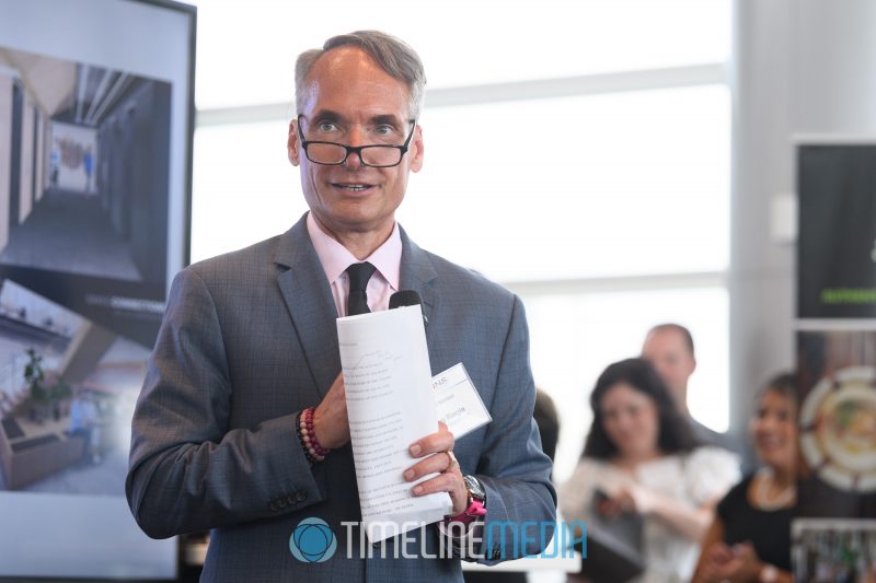 Gregory Riegle speaking at the Midsummer Reception at Convene in Tysons ©TimeLine Media