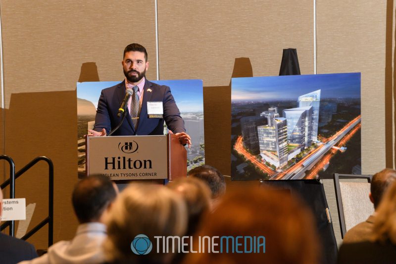 Tucker Gladhill speaking at the Tysons 2050 event at the McLean Hilton ©TimeLine Media