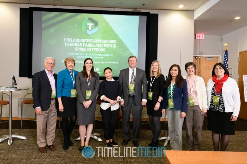 Panelists at the 2018 April Lunch and Learn from the Tysons Partnership ©TimeLine Media