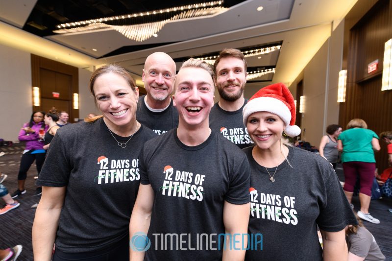 Instructors for the Fit Club Christmas event at the Hyatt Regency - Tysons