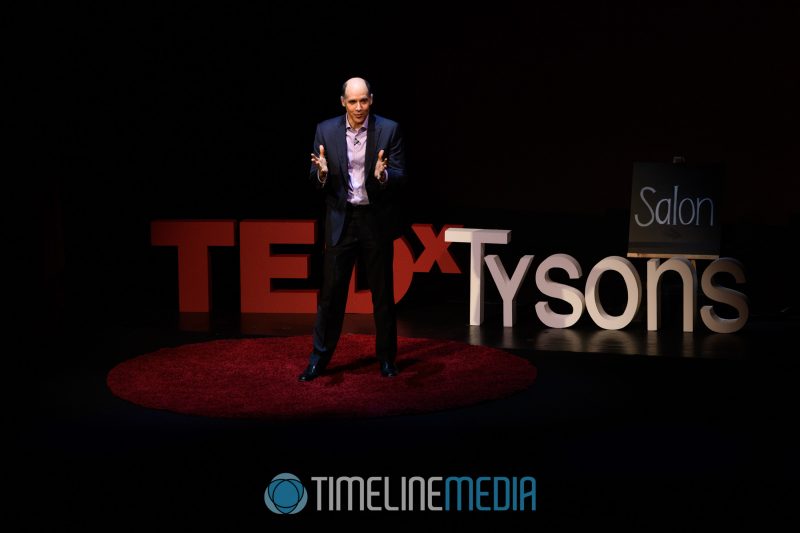 Chris Ulrich - host of Lessons Learned - TEDxTysons salon event at the Barns of Wolf Trap ©TimeLine Media