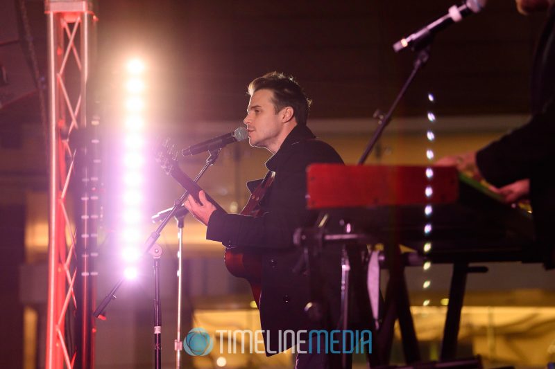 Kris Allen 2019 performing at the Christmas Tree Lighting ceremony at Tysons Corner Center