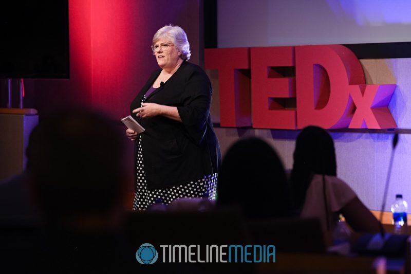 Kymberly Deloatche speaking at TEDxTysons ©TimeLine Media