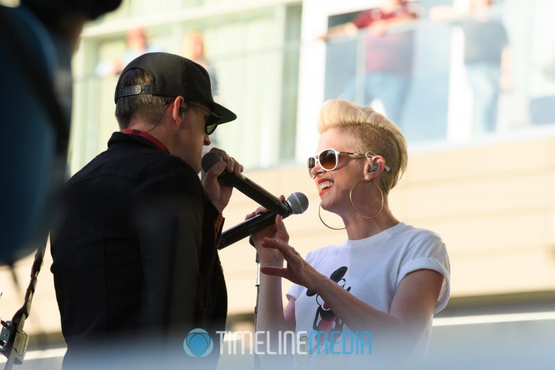 Shawna Thompson performing on the Plaza at Tysons Corner Center