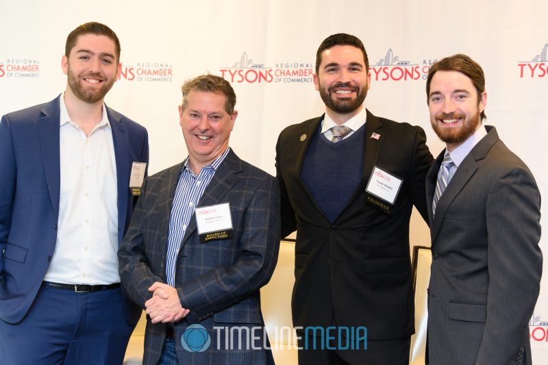 Kevin Schafer, Andrew Clark, Tucker Gladhill, and Alex Robbins at the Tower Club ©TimeLine Media