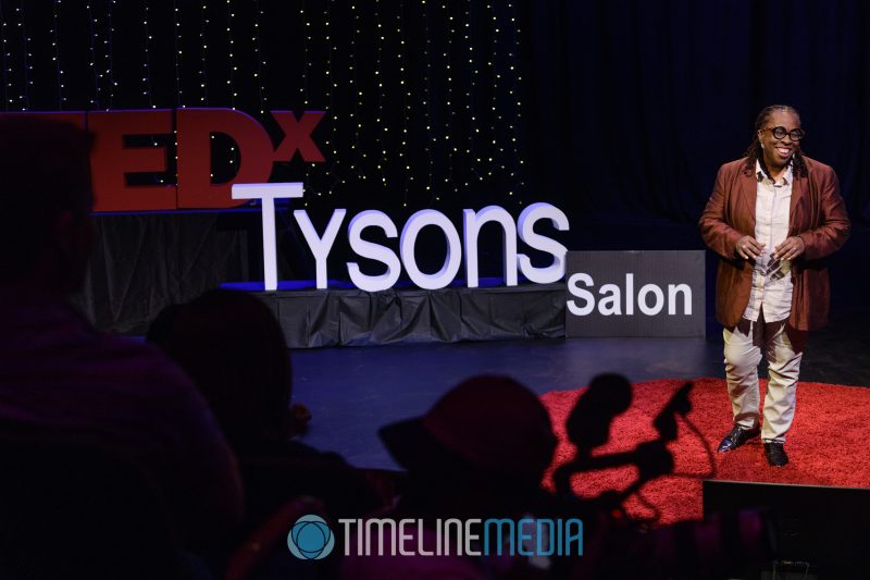 Marian Peele speaking at a TEDx salon event in Tysons, VA ©TimeLine Media