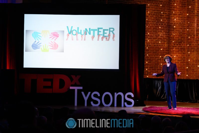 Eileen Ellsworth speaking at a TEDx event at the State Theater in Falls Church, Virginia ©TimeLine Media
