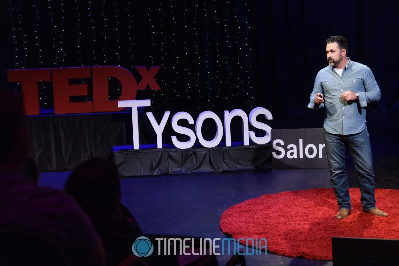 David Guas speaking at a TEDx salon event in Tysons, VA ©TimeLine Media