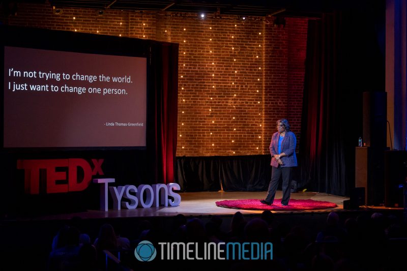 Ambassador Linda Thomas-Greenfield speaking at a TEDx event at the State Theater ©TimeLine Media