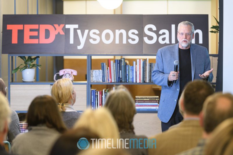 DAN SLONE speaking at a TEDxTysons salon at WeWork ©TimeLine Media