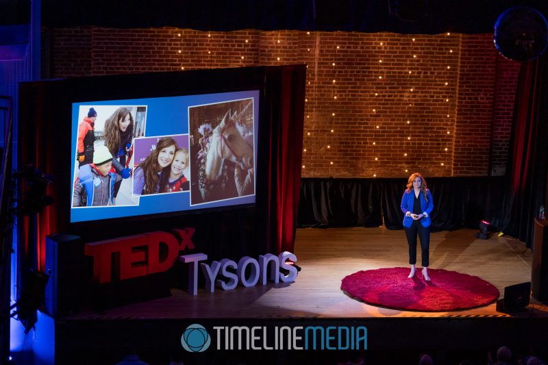 Tara Wilson-Jones speaking at a TEDx event at the State Theater in Falls Church, Virginia ©TimeLine Media