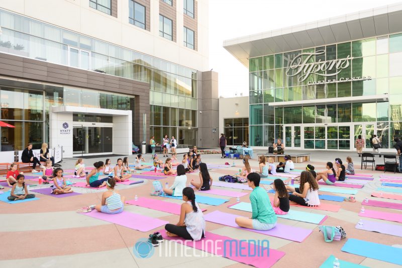 Yoga event on the Plaza at Tysons Corner Center ©TimeLine Media