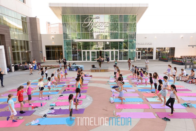 Iviva yoga event on the Plaza at Tysons Corner Center ©TimeLine Media