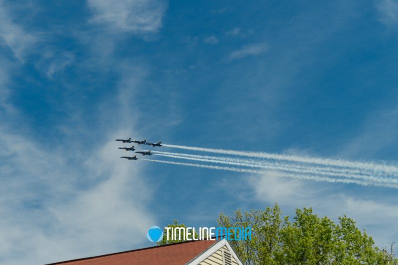 Blue Angels America Strong flyover in Falls Church, Virginia ©TimeLine Media