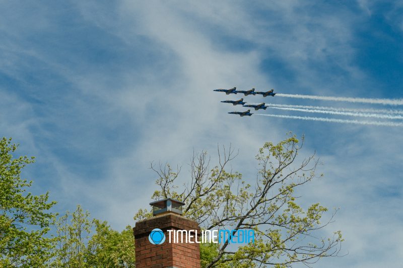 Blue Angels America Strong flyover in Falls Church, Virginia ©TimeLine Media