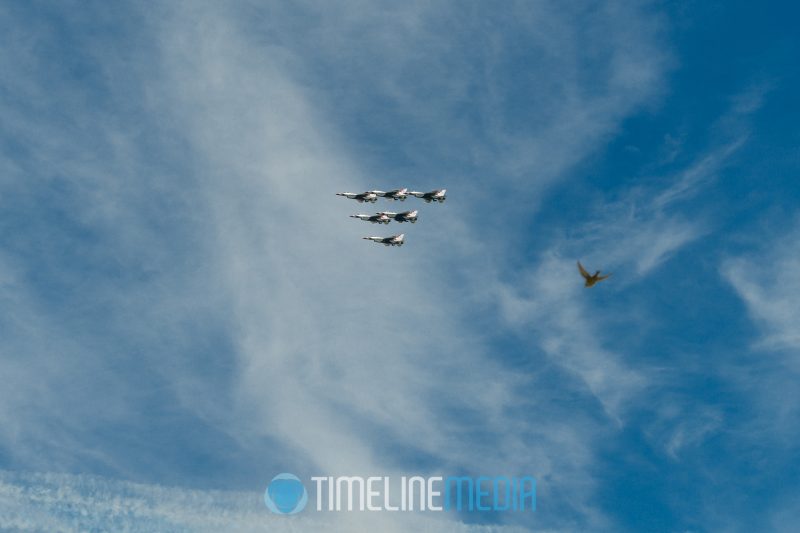 USAF Thunderbird flyover - Falls Church, Virginia ©TimeLine Media