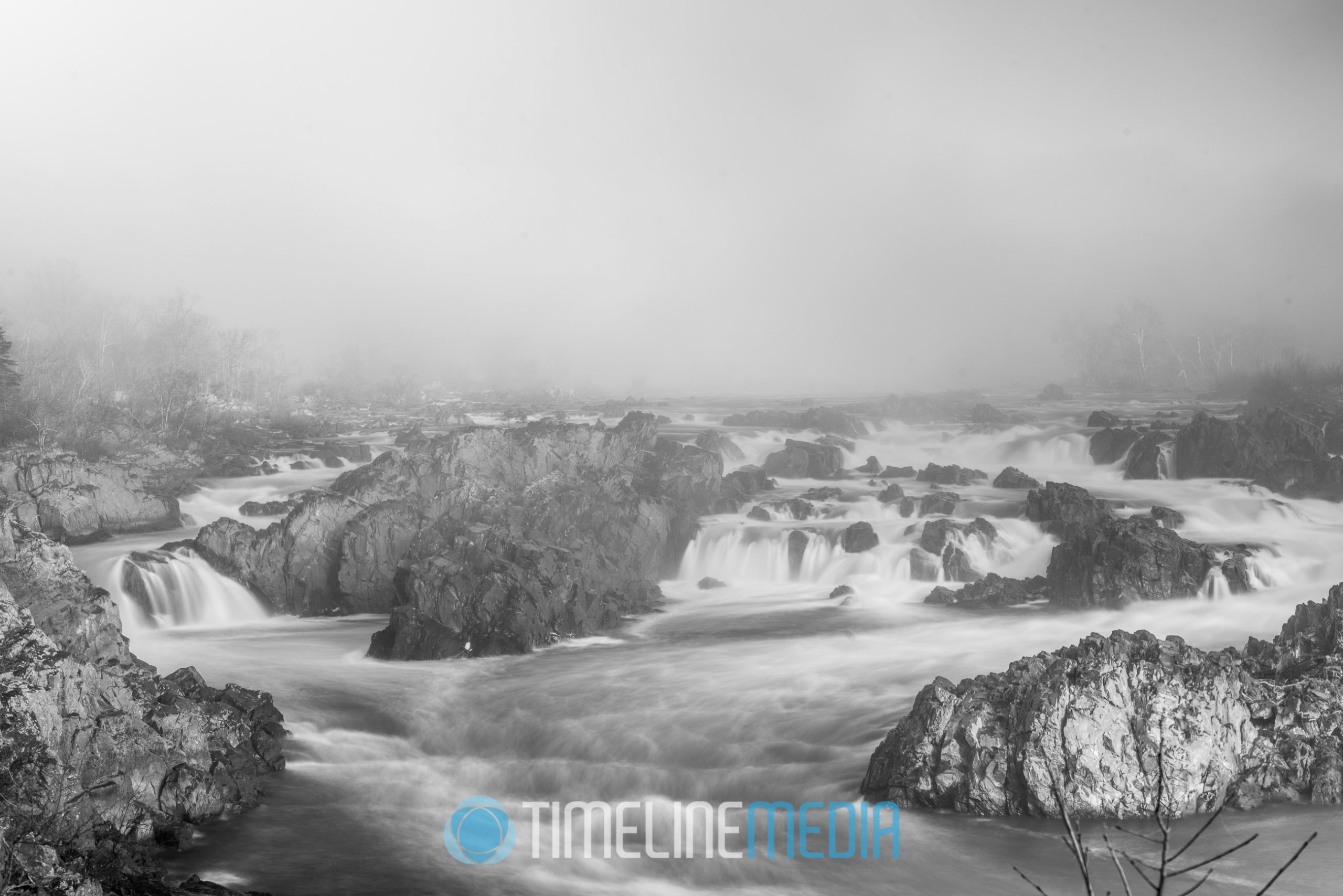 Fog descending over Great Falls, Virginia ©TimeLine Media