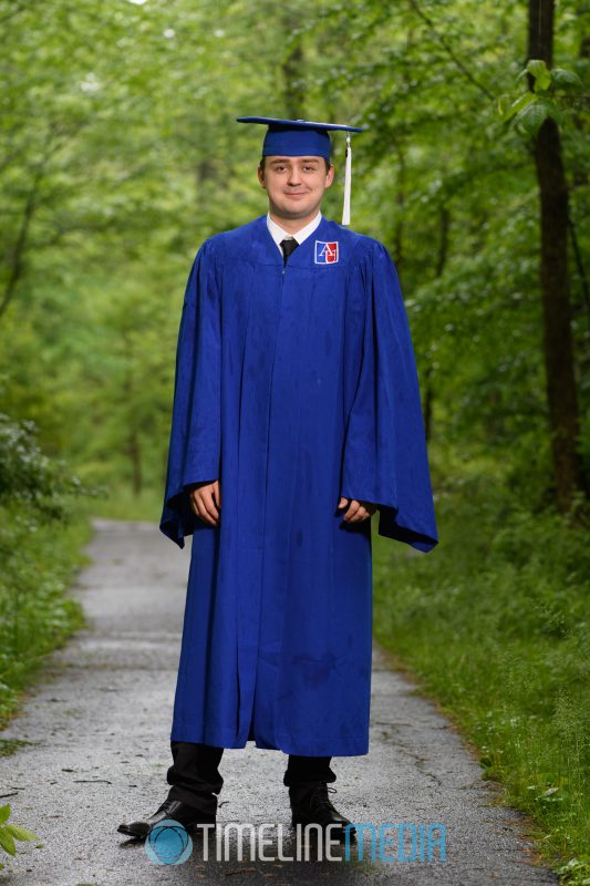 Nikolai in his cap and gown for American University graduation ©TimeLine Media