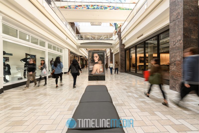 Chanel ad on the first floor at Tysons Corner Center 2018 2nd Quarter Media