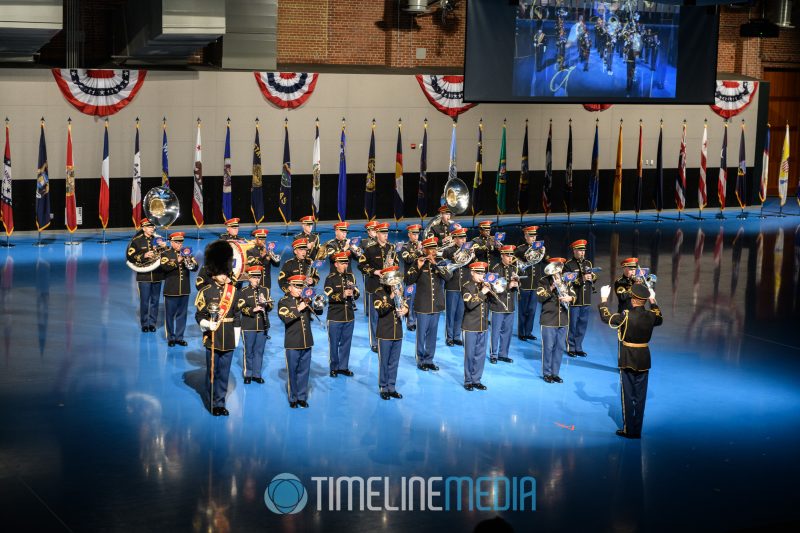 Army band playing at the retirement ceremony at Fort Myer, Virginia ©TimeLine Media