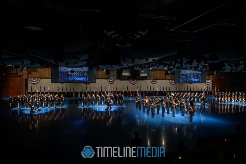 Company formations in the event for a retirement ceremony at Fort Myer ©TimeLine Media