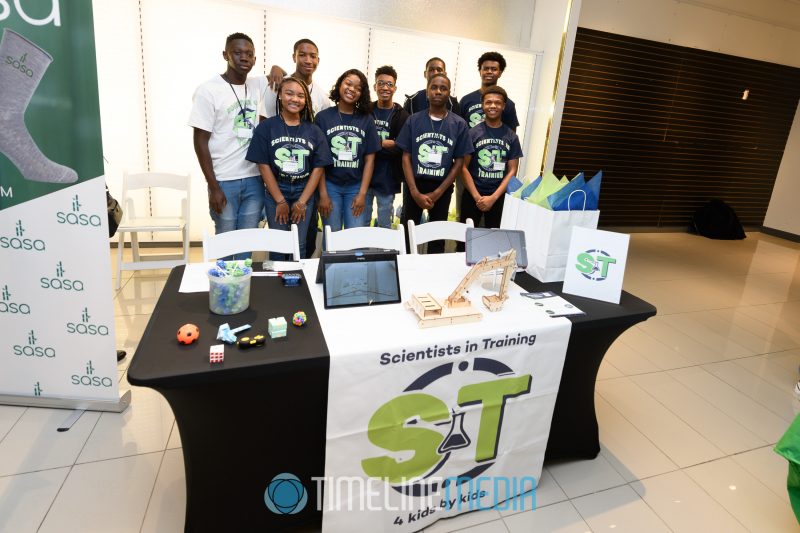 Scientists in Training team at the Junior Achievement Trade Show at Tysons Corner Center