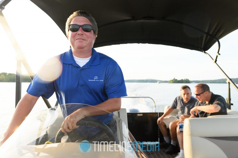 George McIntosh of Freedom Boat Club hosting an event on Belmont Bay in Woodbridge, VA ©TimeLine Media