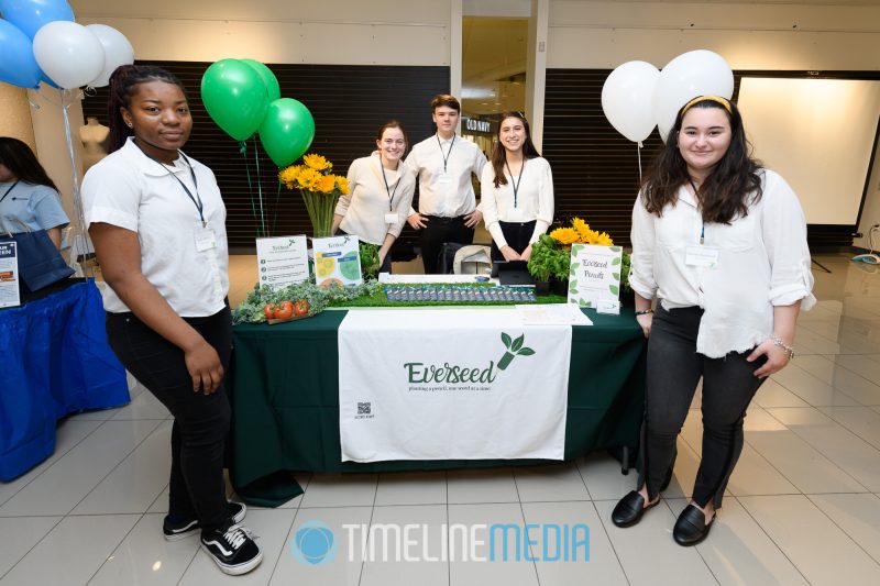 Everseed team at the Junior Achievement event at Tysons Corner Center