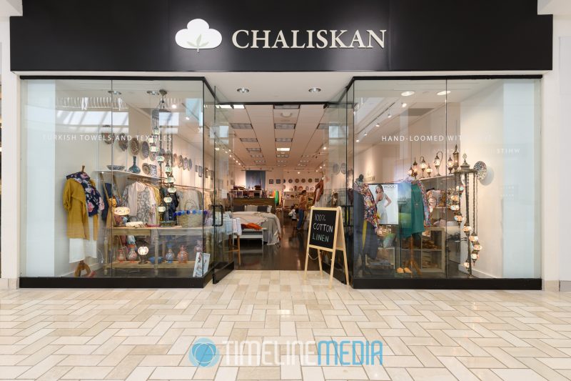Chaliskan store front at their new location in Tysons Corner Center