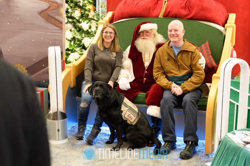 Santa visits during the Wounded Warrior Project event at Tysons Corner Center