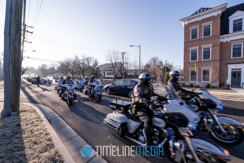 Fairfax County police motorcycles during the Santa Ride ©TimeLine Media