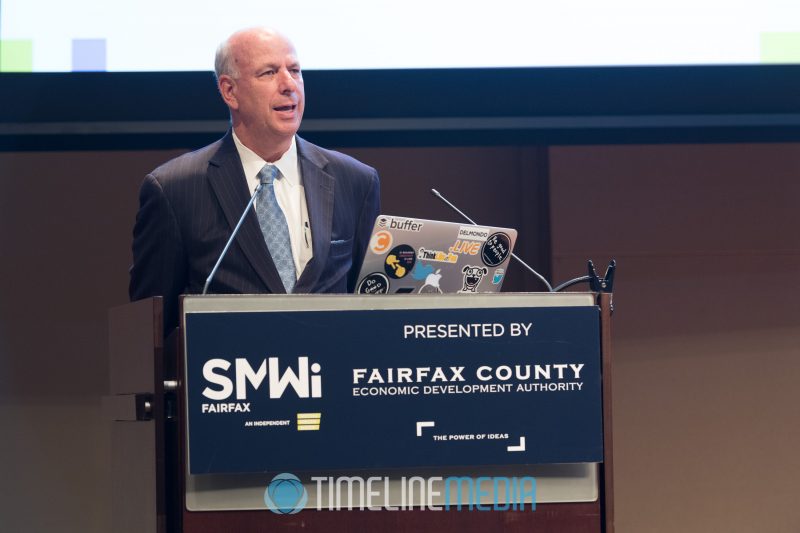 Dr. Jerry Gordon of the FCEDA with his opening remarks at SMWi Fairfax ©TimeLine Media