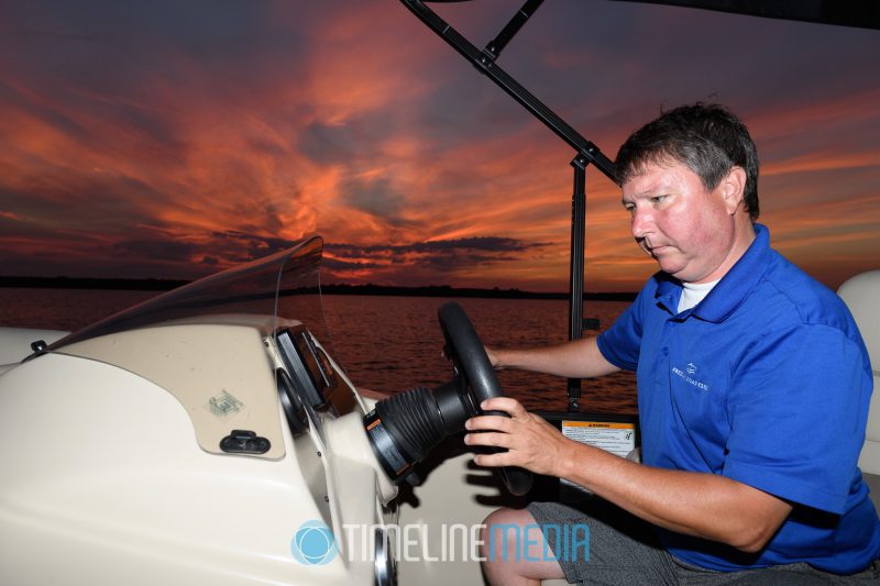 Sunset boat ride hosting by George on Belmont Bay in Woodbridge, VA ©TimeLine Media