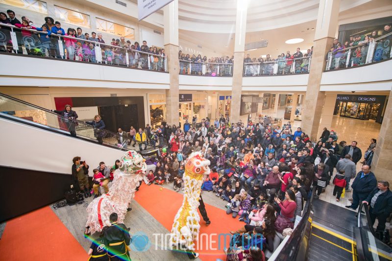Dragon dance performed at Tysons Corner Center's Lunar New Year celebration