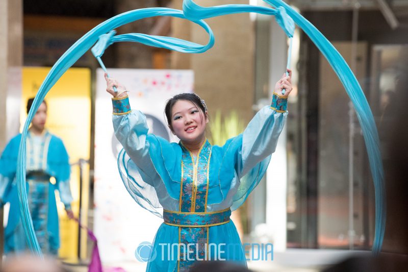 Dancer at the 2018 Lunar New Year celebration at Tysons Corner Center