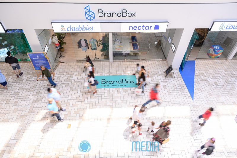 Overhead view of 2019 BrandBox Stores at Tysons Corner Center