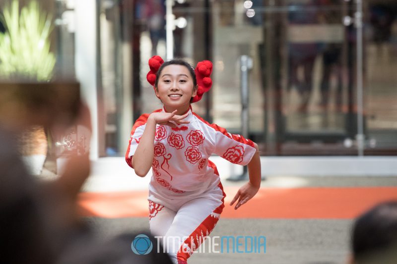 Dancer at the 2018 Lunar New Year celebration at Tysons Corner Center
