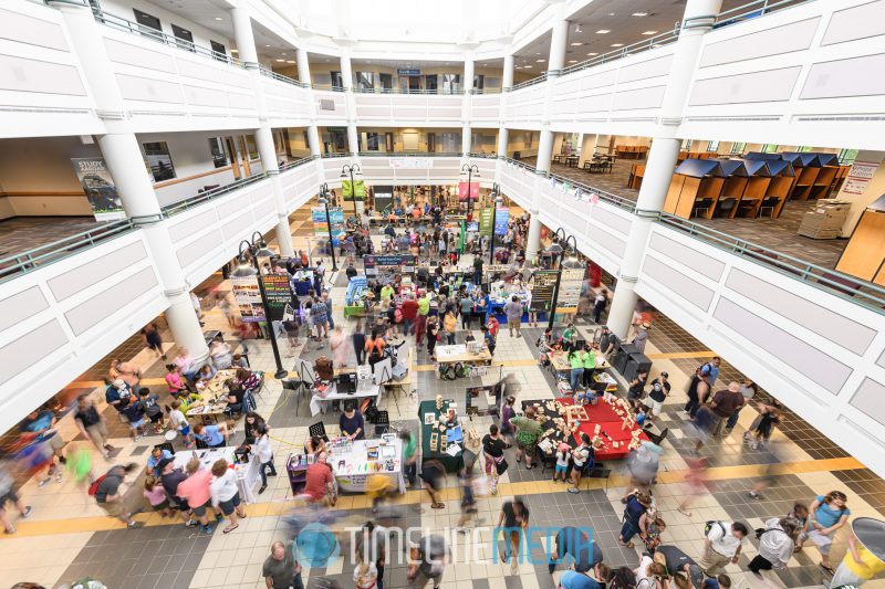 Johnson Student Center during the 2019 Maker Faire at GMU ©TimeLine Media